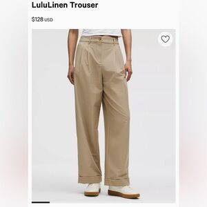 Lululemon NWT lululien trouser pant